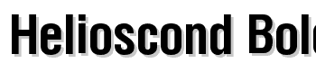 Helioscond-Bold font